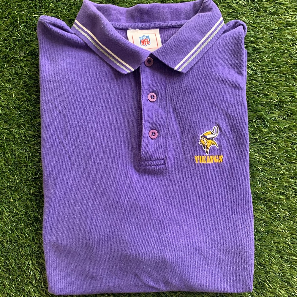 🏈VTG Minnesota Vikings 90s NFL Polo
